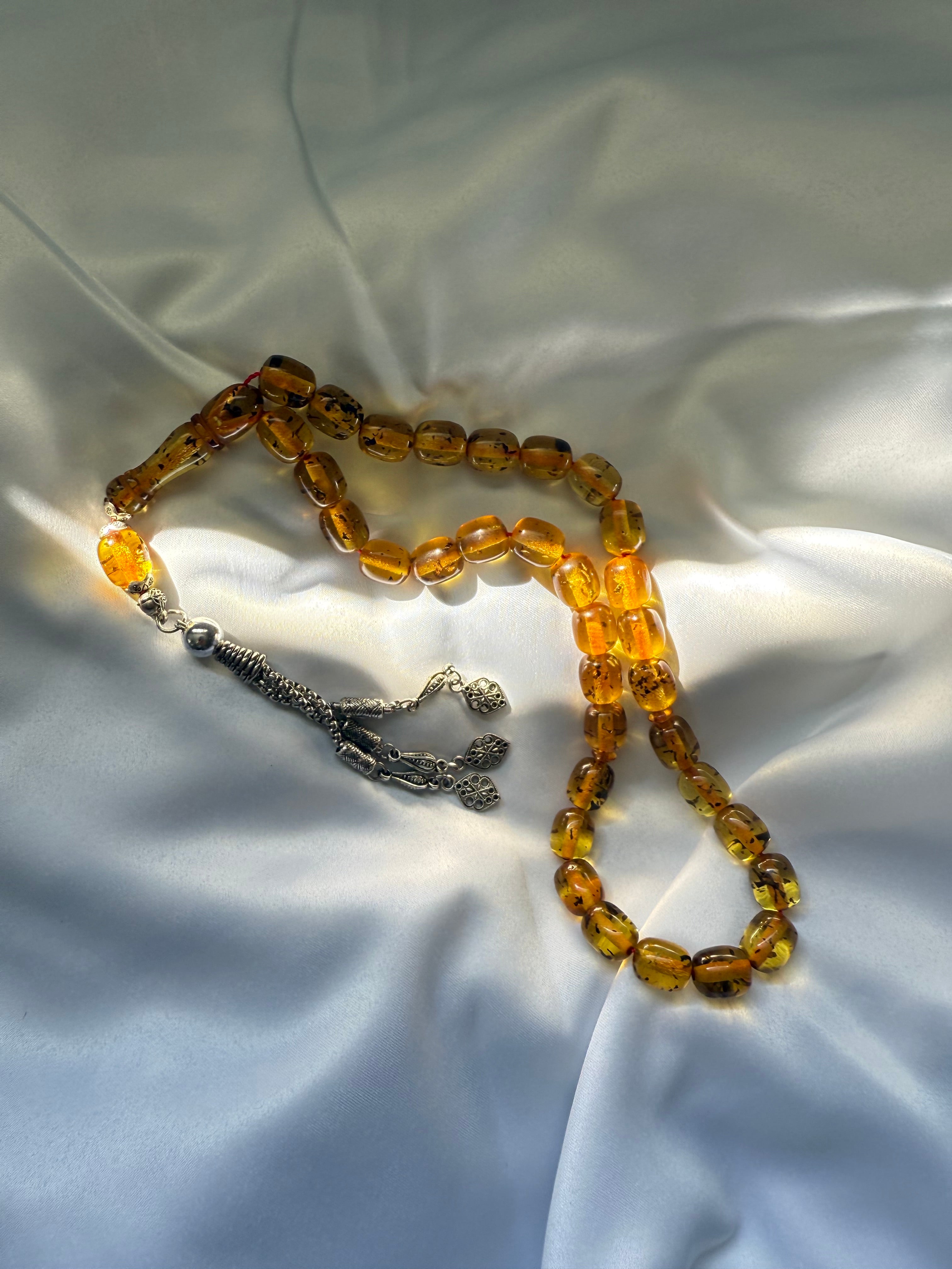 Stress Rosary Amber