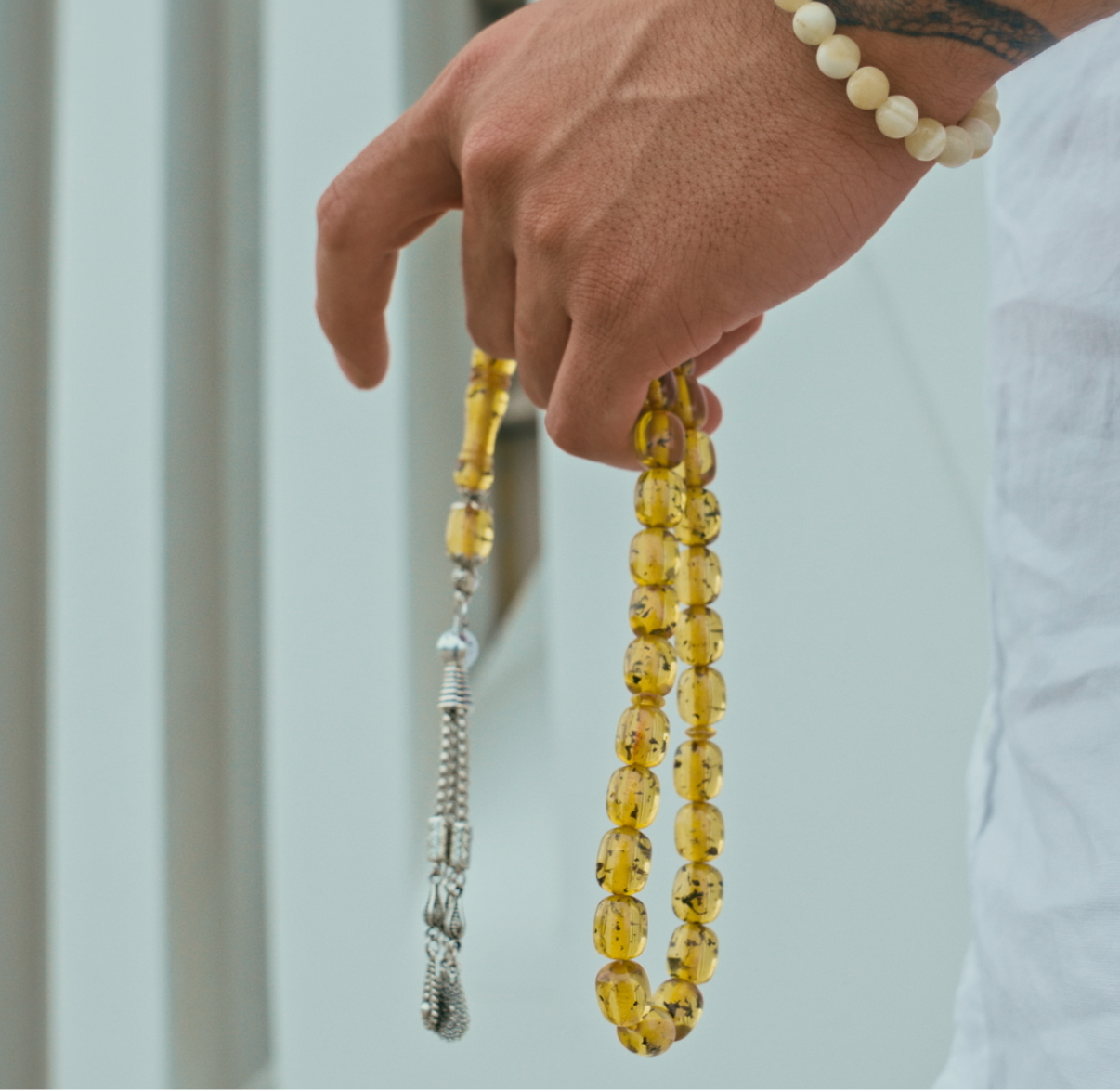 Stress Rosary Amber