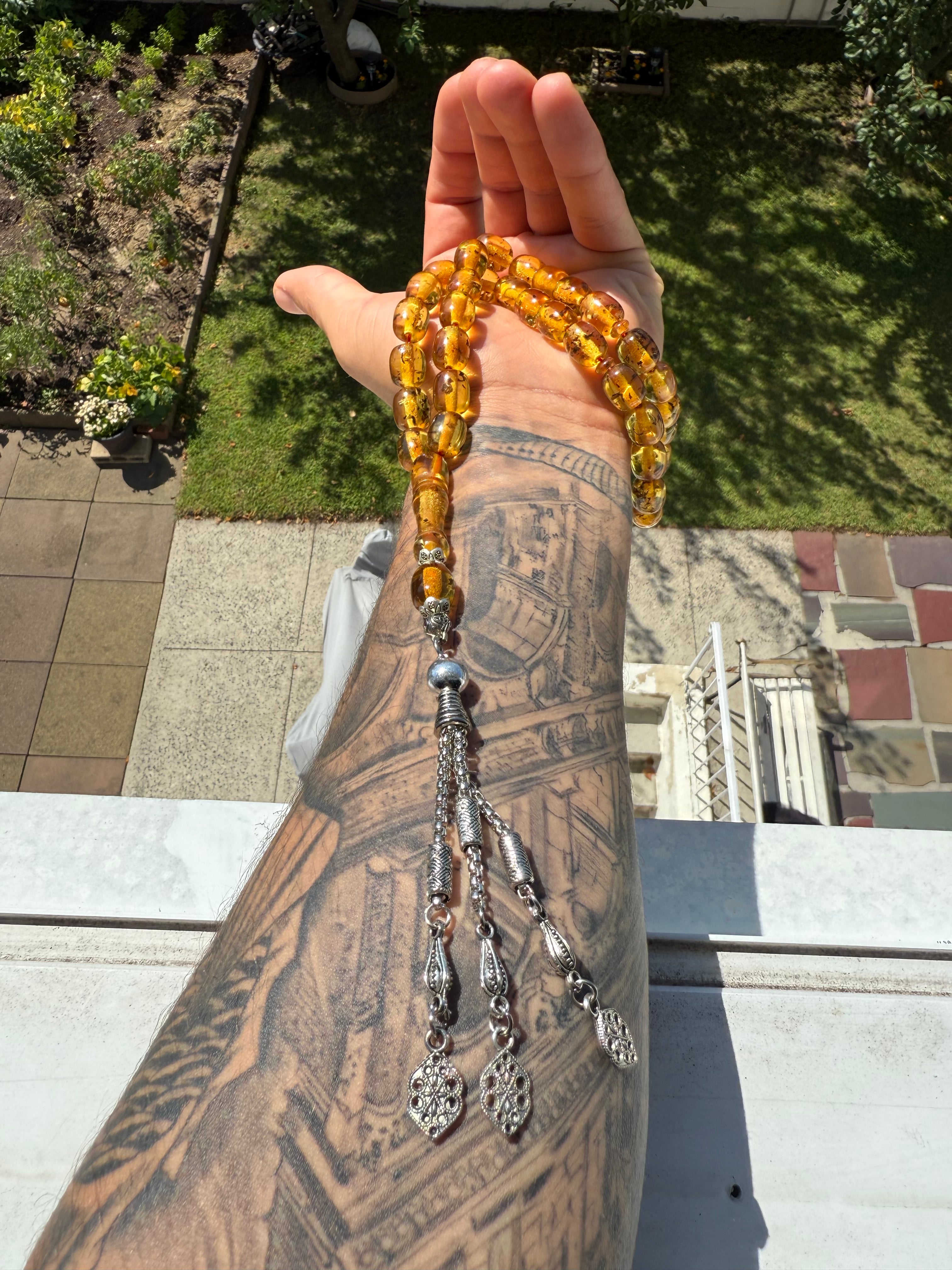 Stress Rosary Amber