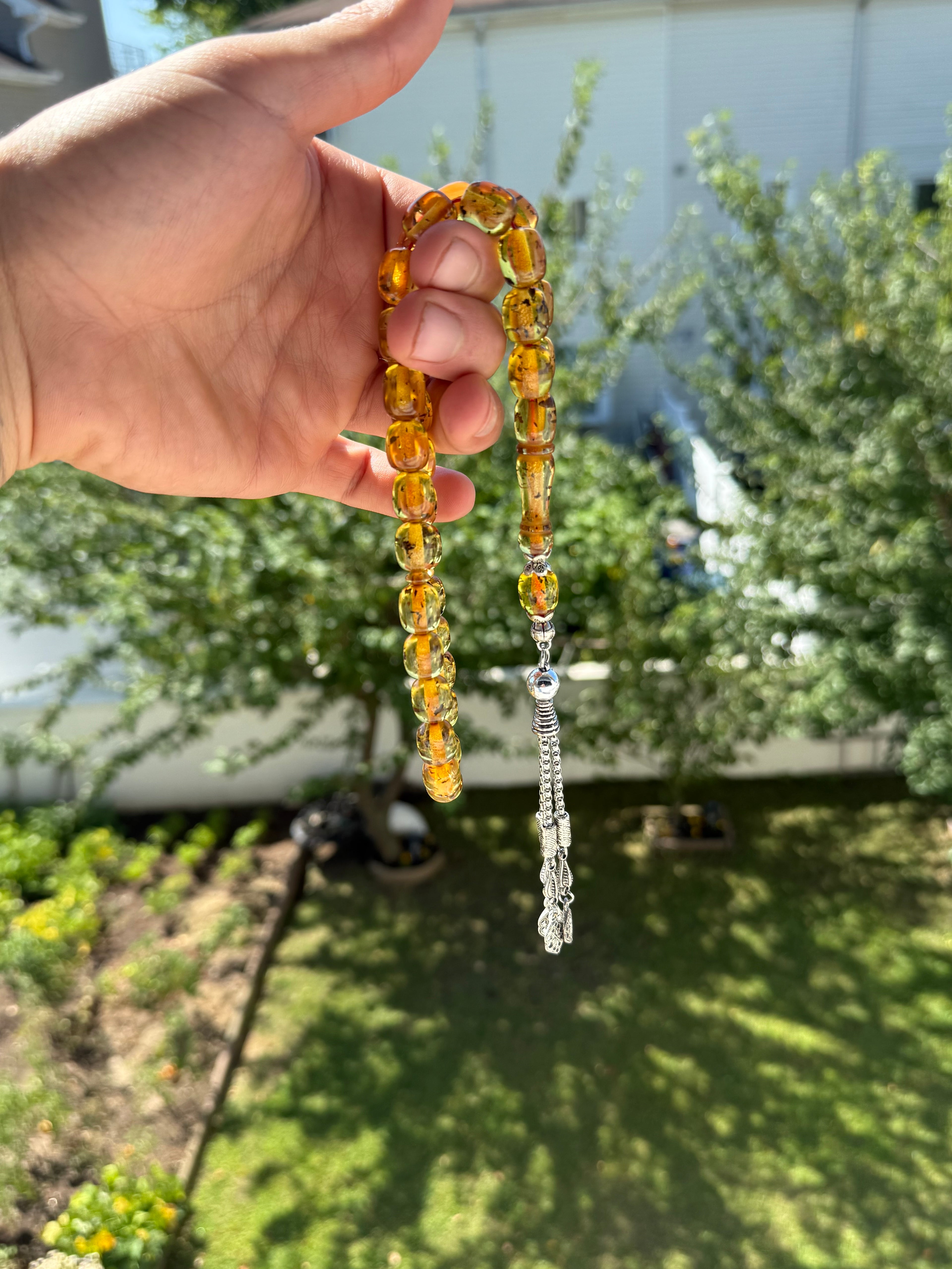 Stress Rosary Amber